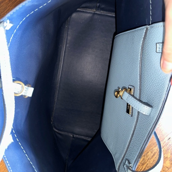 Tory Burch Powder Blue Tote Bag - Picture 6 of 8
